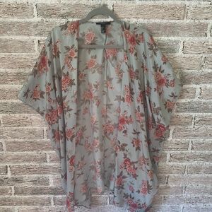 Floral kimono cardigan cover up forever 21